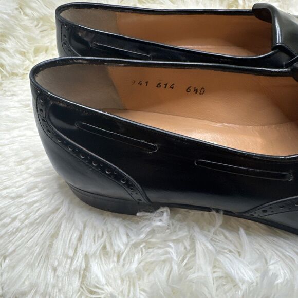 Salvatore Ferragamo Men’s Leather Black Kiltie Tasel Loafers 6.5D /Womens 8.5 main image 9
